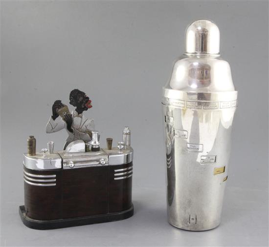 A 1930s Ronson Bartender lighter, lighter 6.75in.